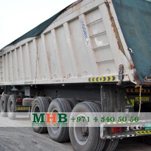 Aggregate through tipper trailers